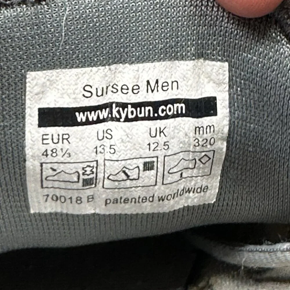 Mens Size 13.5 (EU 48 1/3) Kybun Sursee‎ 20 Shoes Gray Suede Walking Comfort